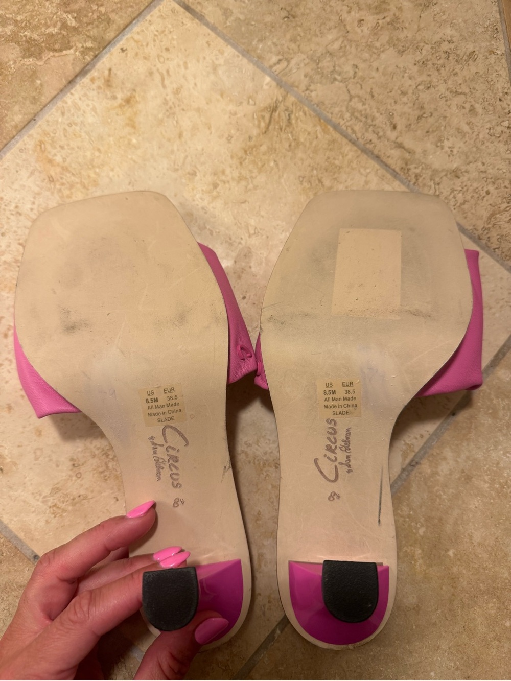 Pink CitcWomen's Slide Sandal - Stylish Ruched Upper - Picture 4 of 4